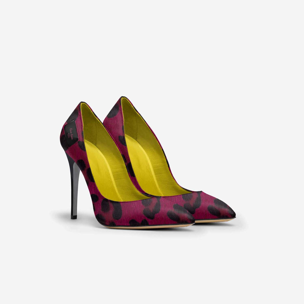 Vero Lusso Stiletto Leopardo Fucsia